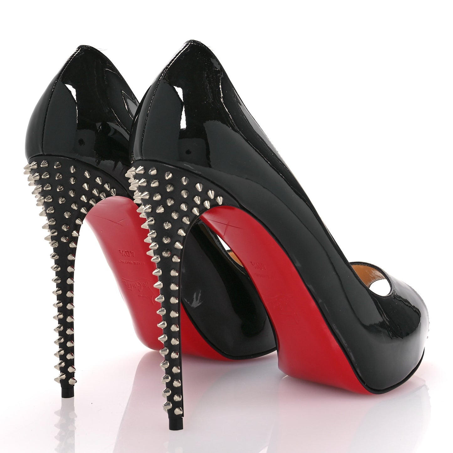 Patent New Very Prive Spikes 120 Pumps 40.5 Black