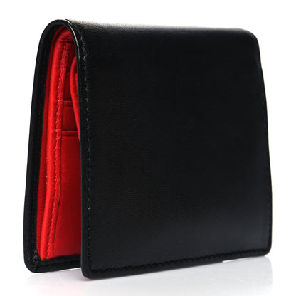 Christian Louboutin Calfskin Spiked Bi-Fold Wallet Black 3 of 11