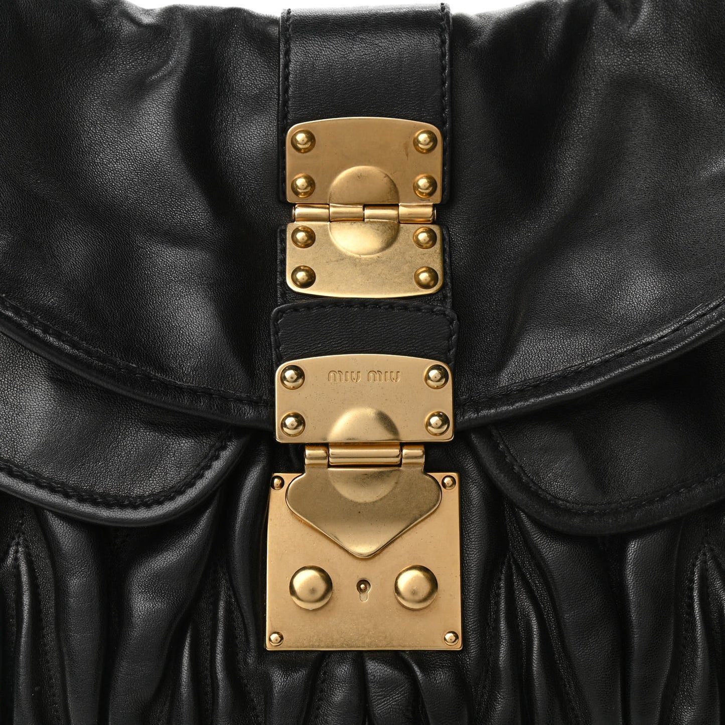 Nappa Matelasse Coffer Hobo Black