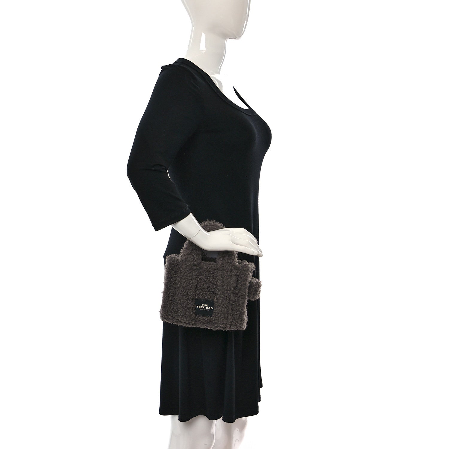 Marc Jacobs Polyester Cotton Mini The Teddy Traveler Tote Bag Grey 2 of 7