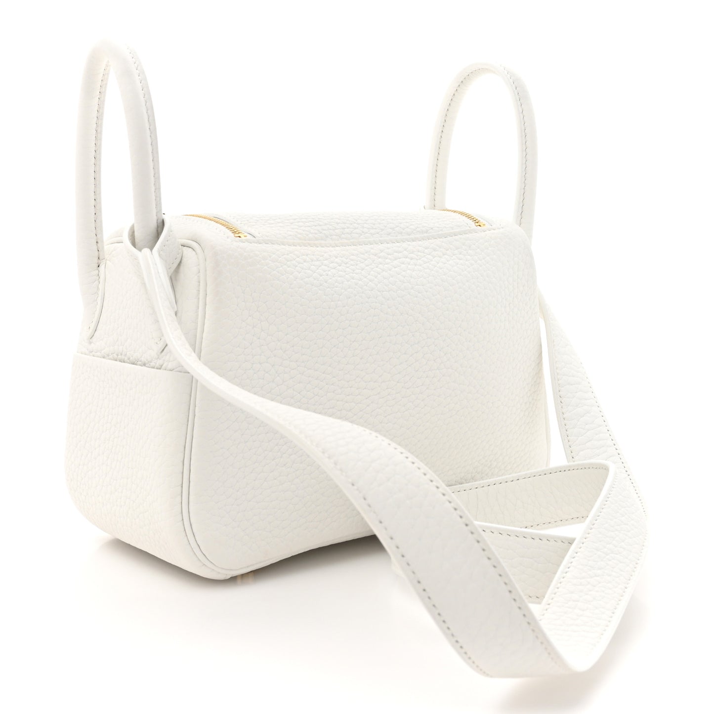 Taurillon Clemence Mini Lindy 20 New White