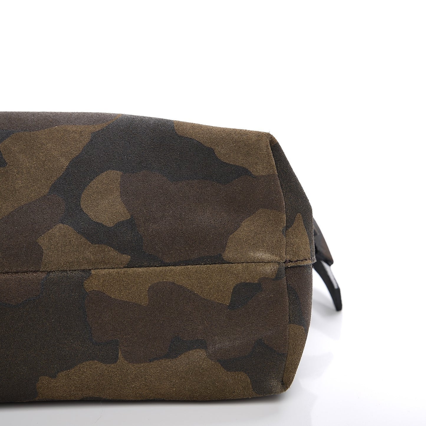 Prorsum Suede Fringe Camoflauge Clutch Multicolor