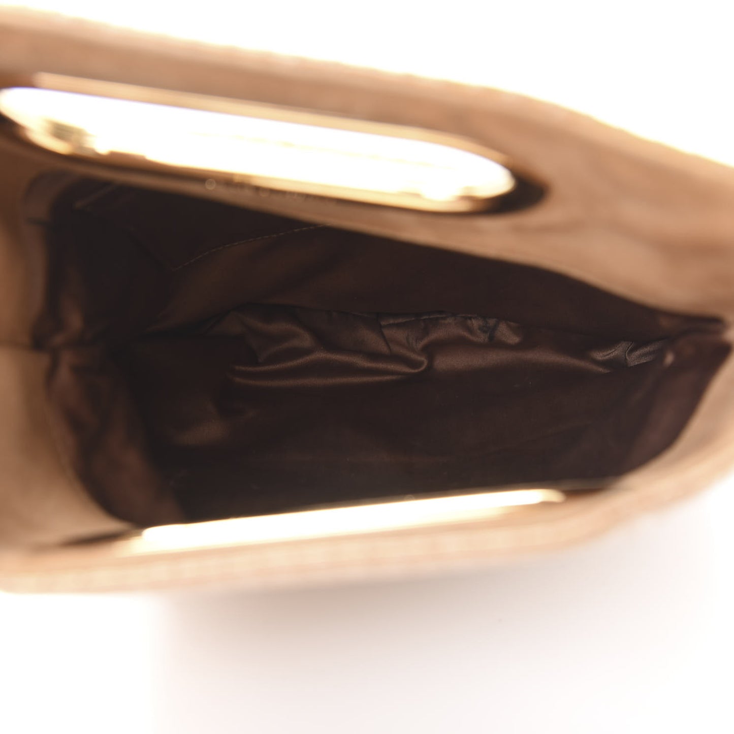 Suede Monogram Motard Afterdark Clutch Powder