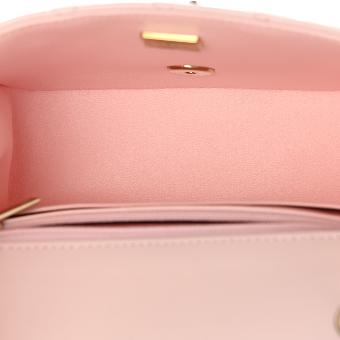 Lambskin Quilted Mini Square Flap Light Pink