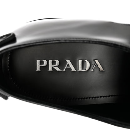Prada Spazzolato Lace Up Oxfords 10 Bruciato Fume 6 of 9