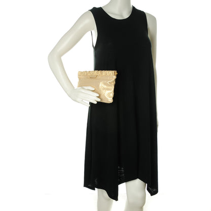 Miu Miu Metallic Frame Clutch Gold 2 of 7