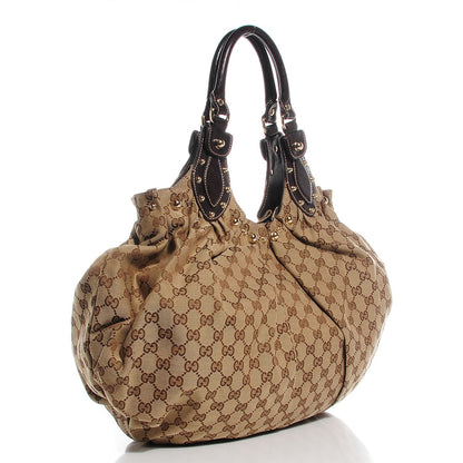 Gucci Monogram Studded Pelham Tote Dark Brown 3 of 9