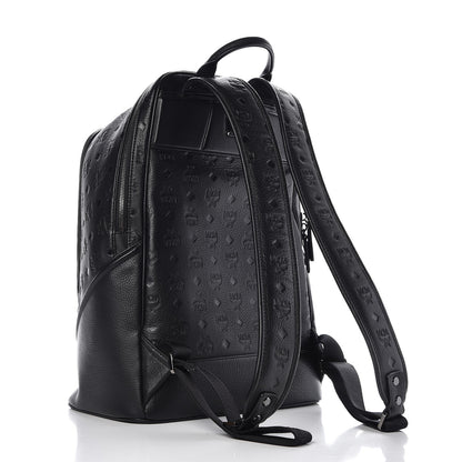 MCM Calfskin Ottomar Monogram Duke Backpack Black 3 of 17