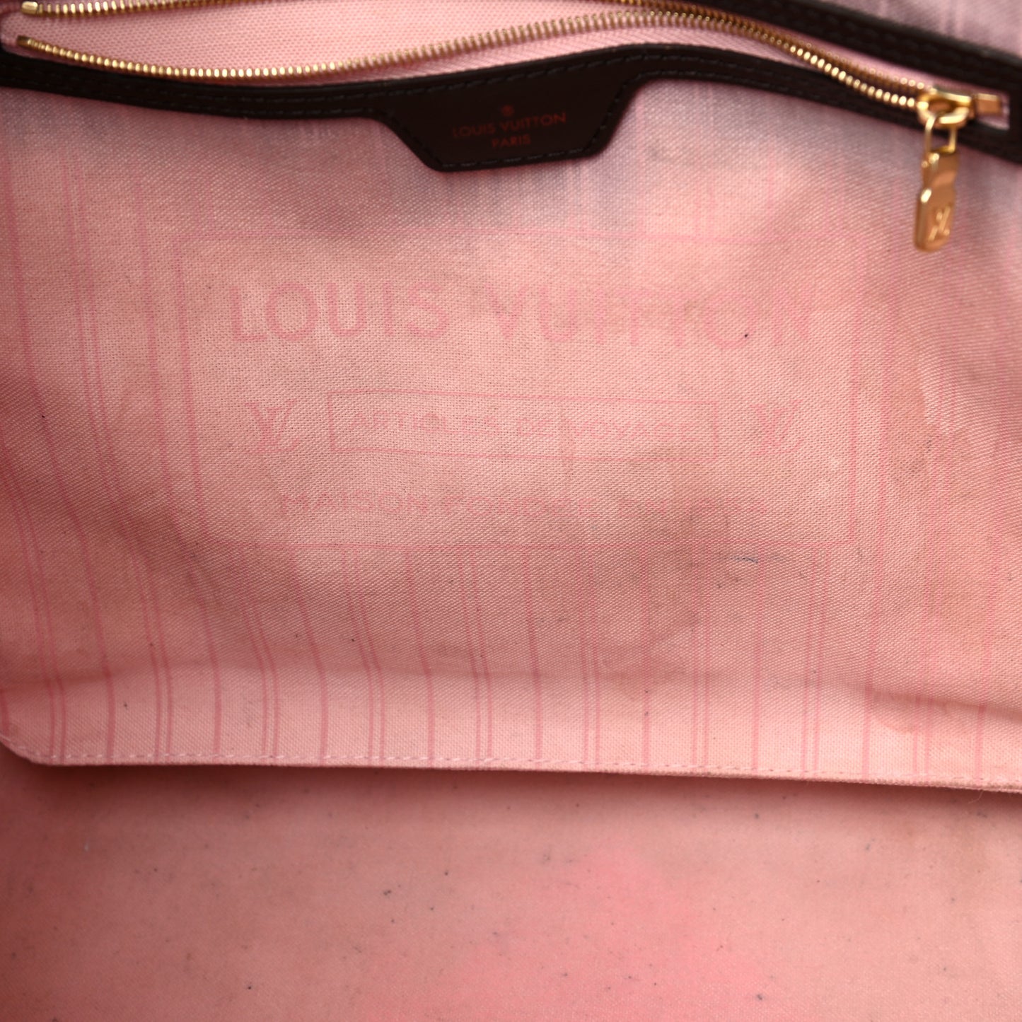 Damier Ebene Neo Neverfull MM Rose Ballerine