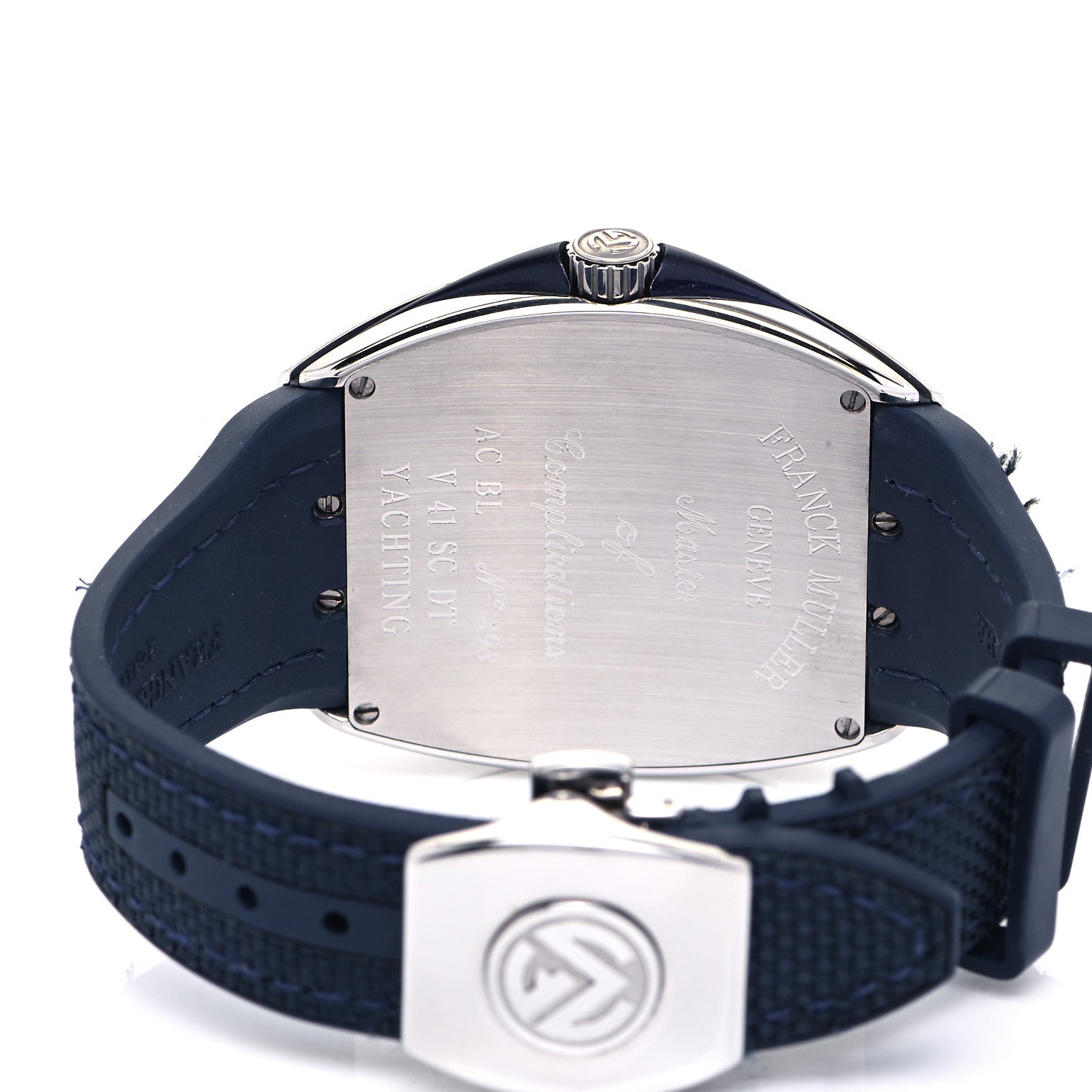 Franck Muller Stainless Steel Fabric Rubber 41mm Vanguard Yachting Automatic Watch Blue V41SCDTACBL 4 of 9