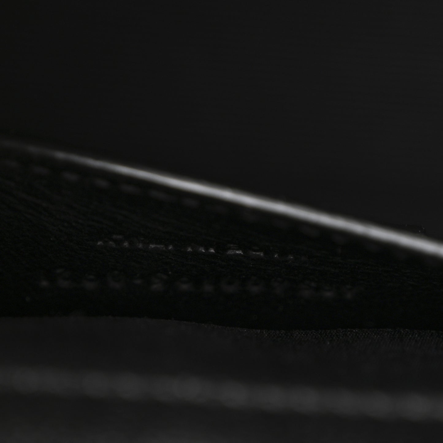 Grain De Poudre Textured Mixed Matelasse Triquilt Small Monogram Satchel Black