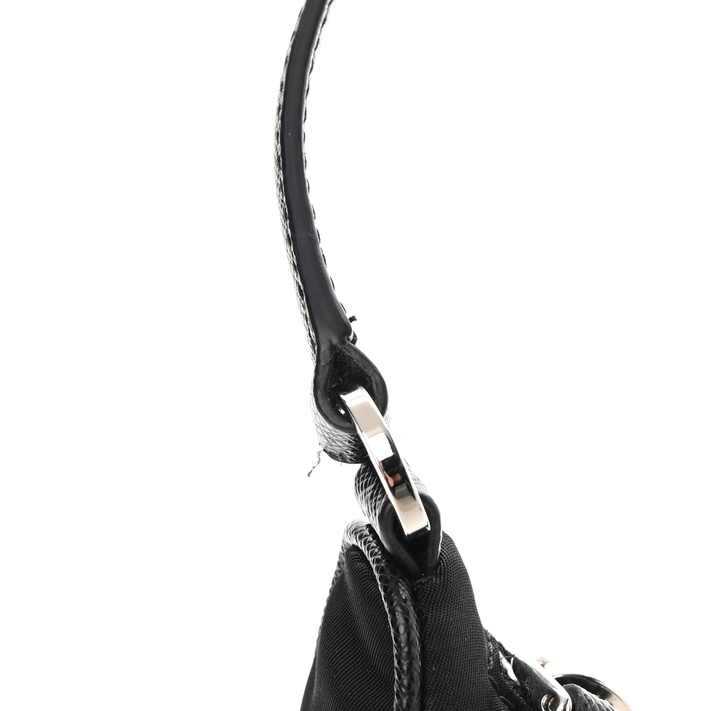 Tessuto Nylon Saffiano Mini Re-Edition 2005 Bag Black