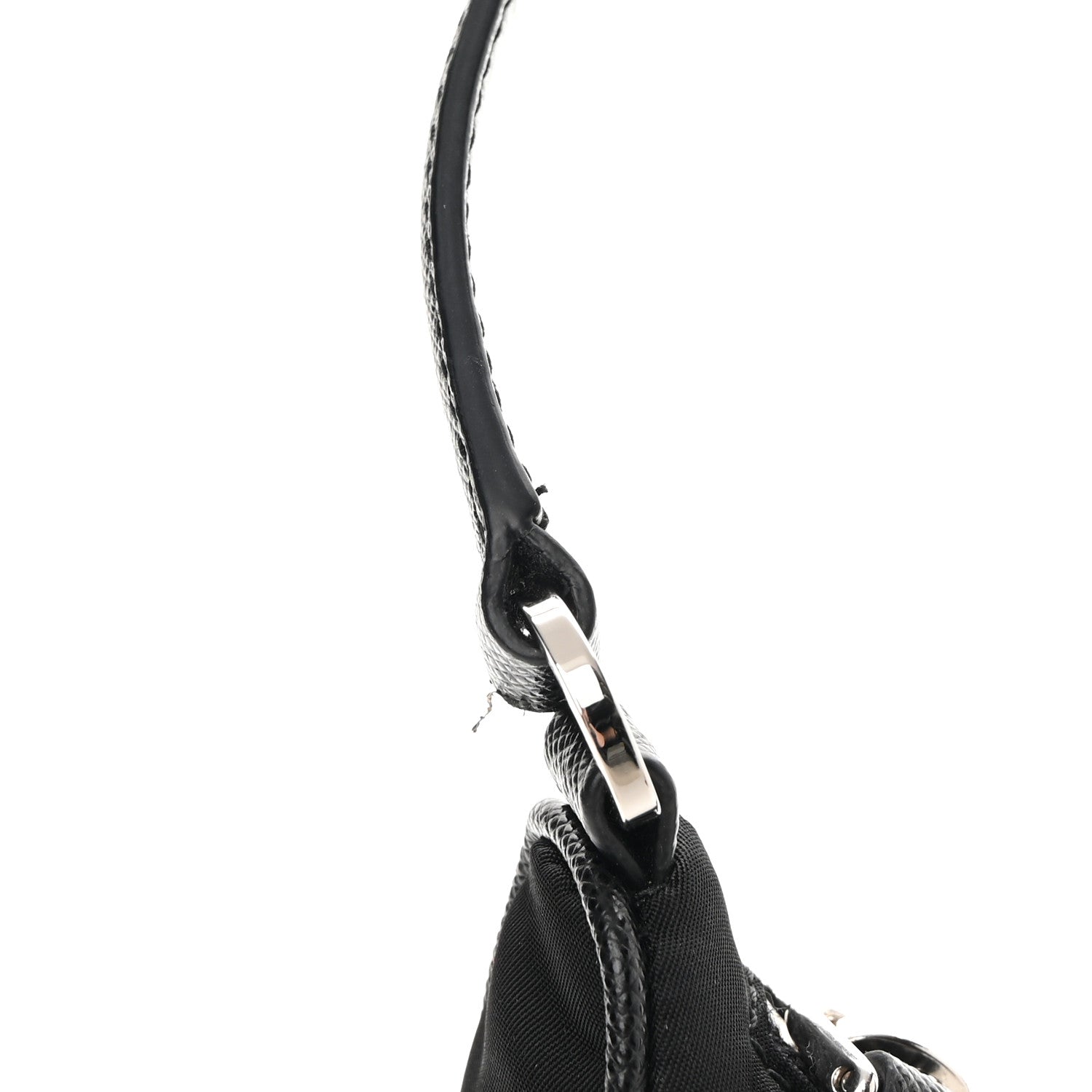 Prada Tessuto Nylon Saffiano Mini Re-Edition 2005 Bag Black 16 of 16