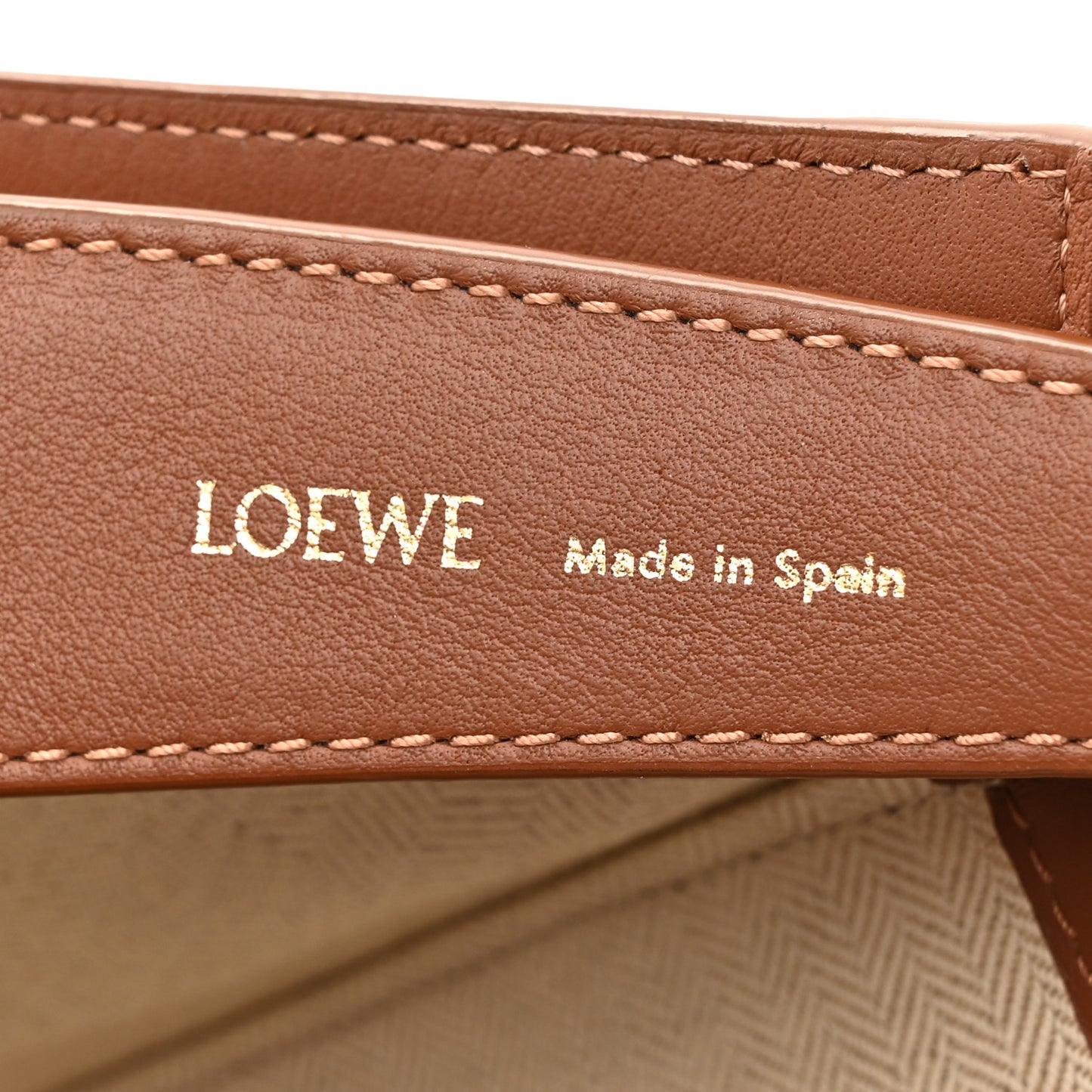 Jacquard Anagram Calfskin Luna Bag Tan Pecan