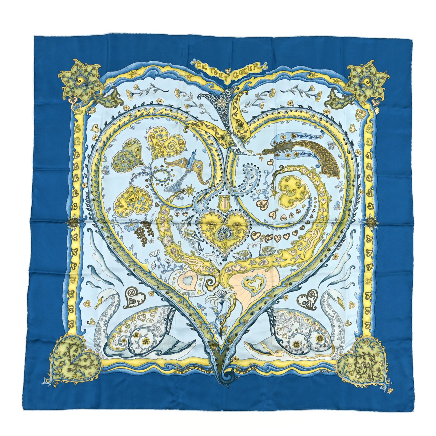 Silk De Tout Coeur Scarf 90