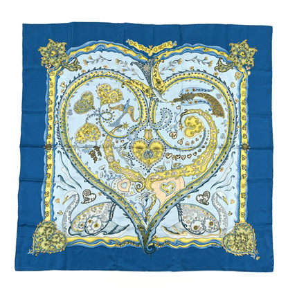 Hermes Silk De Tout Coeur Scarf 90 1 of 3