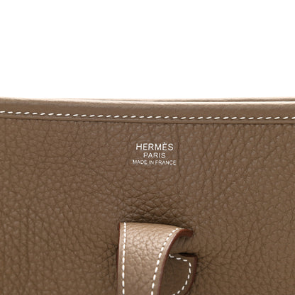 Hermes Taurillon Clemence Evelyne III PM Etoupe 5 of 8