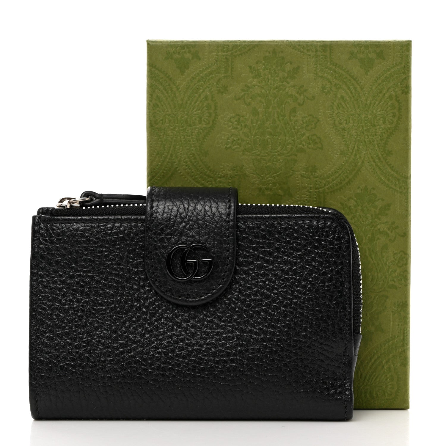 Gucci Dollar Calfskin Double G Wallet Black 8 of 8