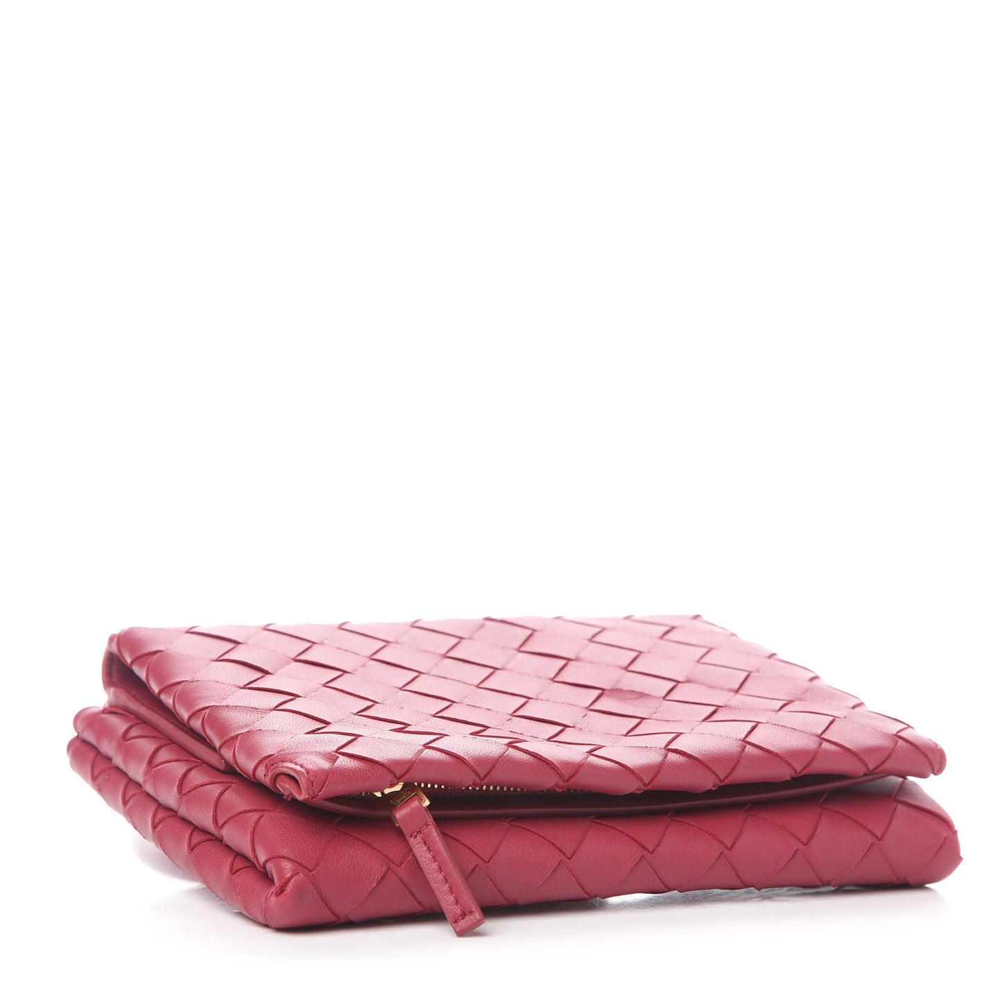 Nappa Intrecciato Flap Crossbody Amaranto
