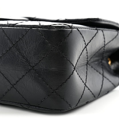 Chanel Aged Calfskin Quilted 2.55 Reissue Mini Flap Black 10 of 11