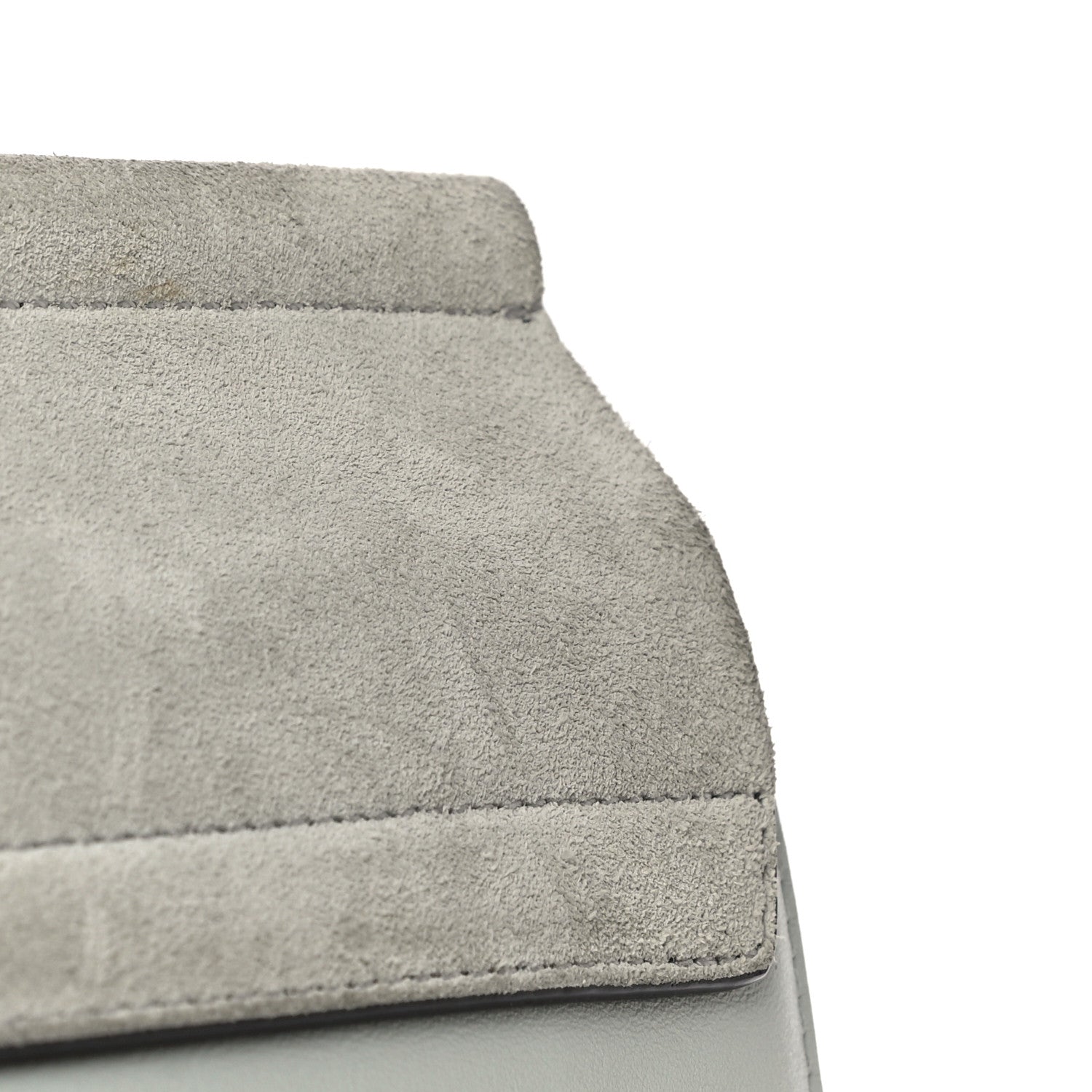 Chloe Calfskin Suede Medium Faye Shoulder Bag Airy Grey 17 of 19