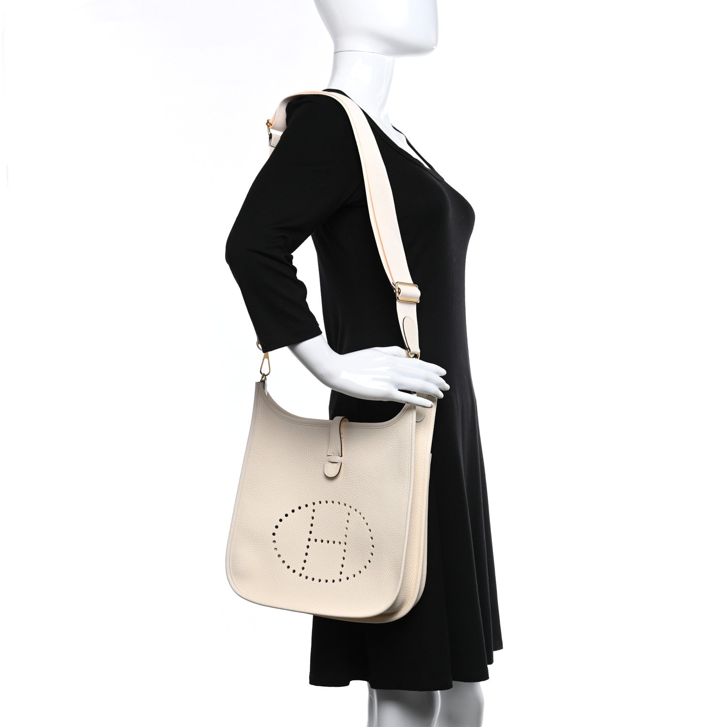 Hermes Taurillon Clemence Evelyne III PM Nata 2 of 12