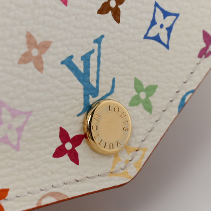 Louis Vuitton Monogram Multicolor Sarah Wallet NM White Litchi 8 of 9