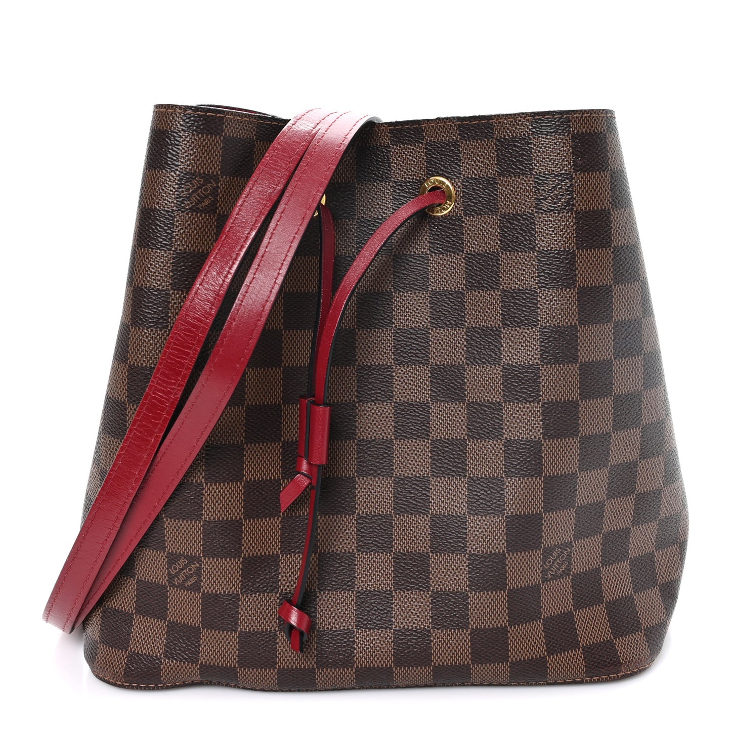 Damier Ebene Neonoe MM Cherry Berry