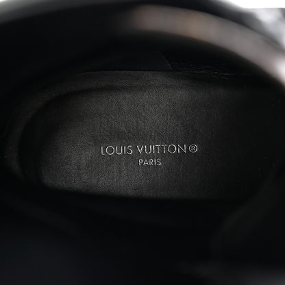 Louis Vuitton Suede Calfskin Monogram Laureate Platform Desert Boots 41 Black 8 of 10