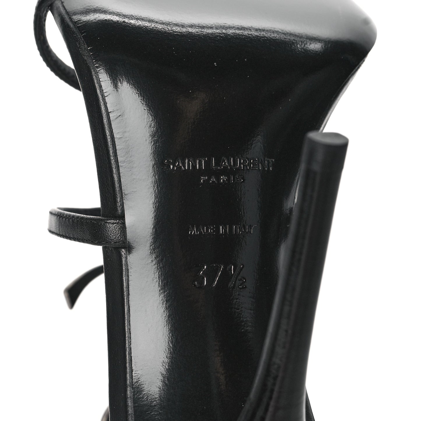 Calfskin Cassandra 110 Sandals 37.5 Black