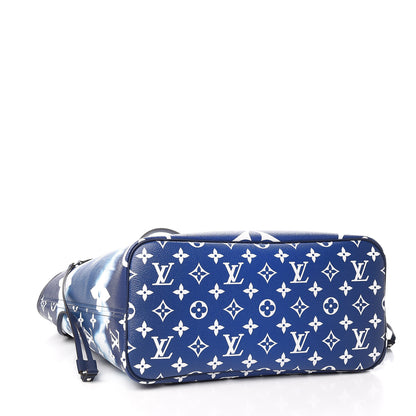 Louis Vuitton Monogram Escale Neverfull MM Blue 4 of 12