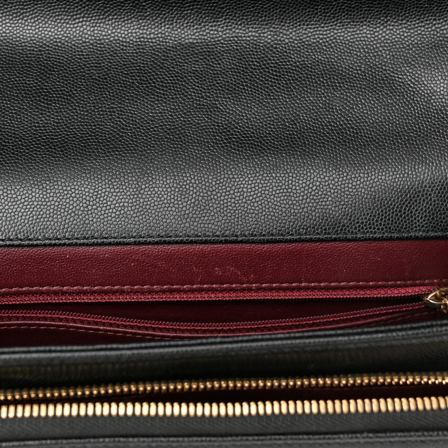 Caviar Quilted Large Business Affinity Flap Black