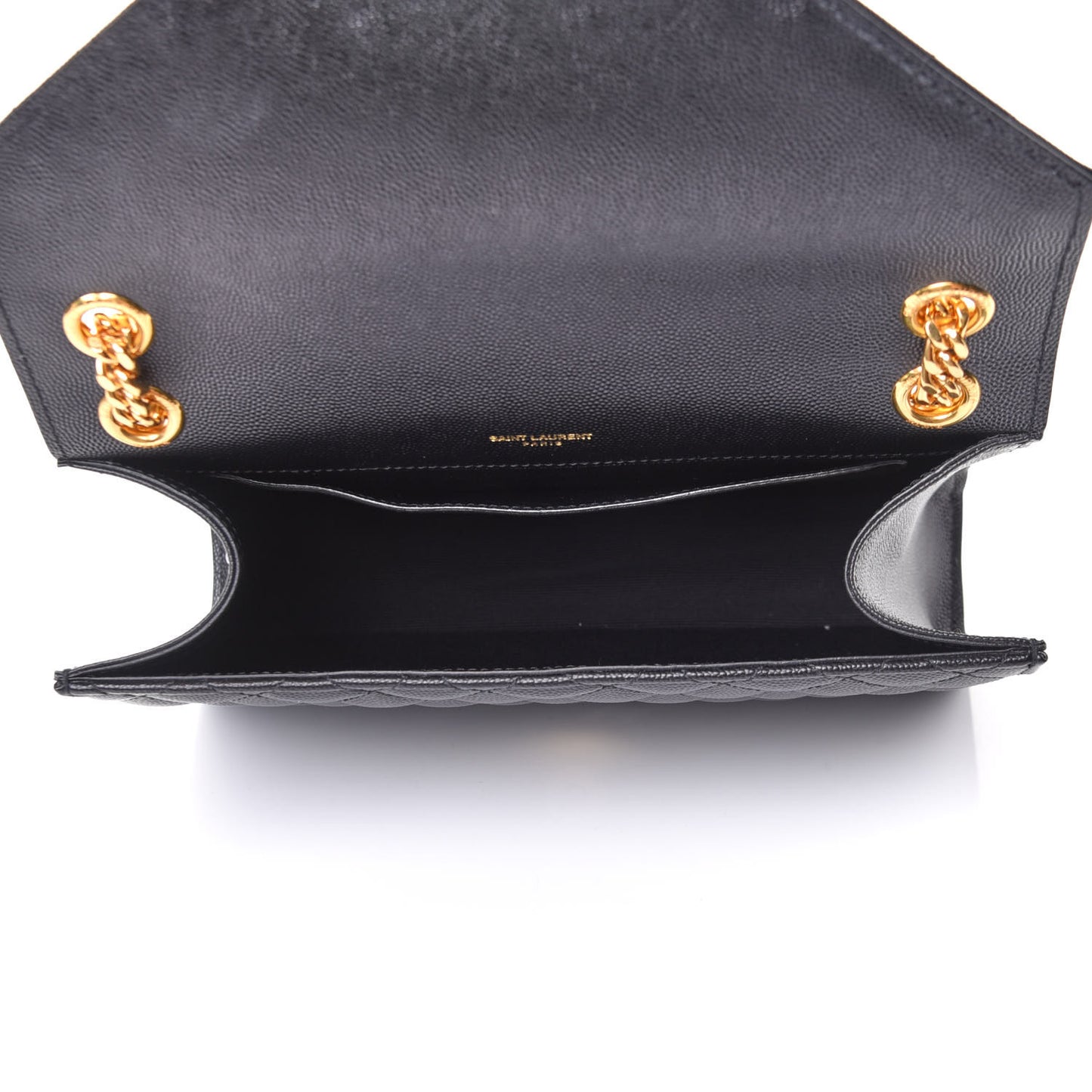 Grain De Poudre Textured Mixed Matelasse Triquilt Medium Monogram Satchel Black