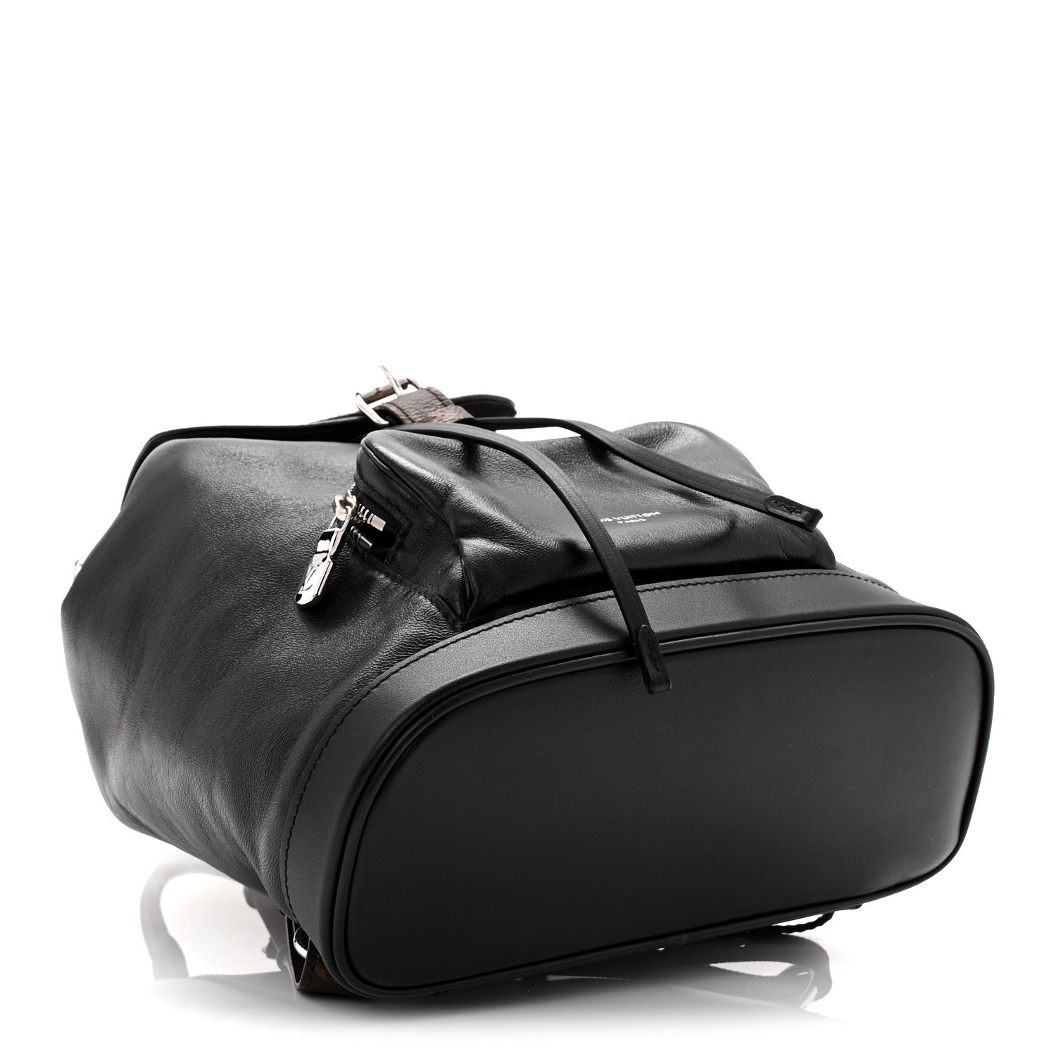 Louis Vuitton Lambskin Monogram Montsouris Vibe PM Black 4 of 10