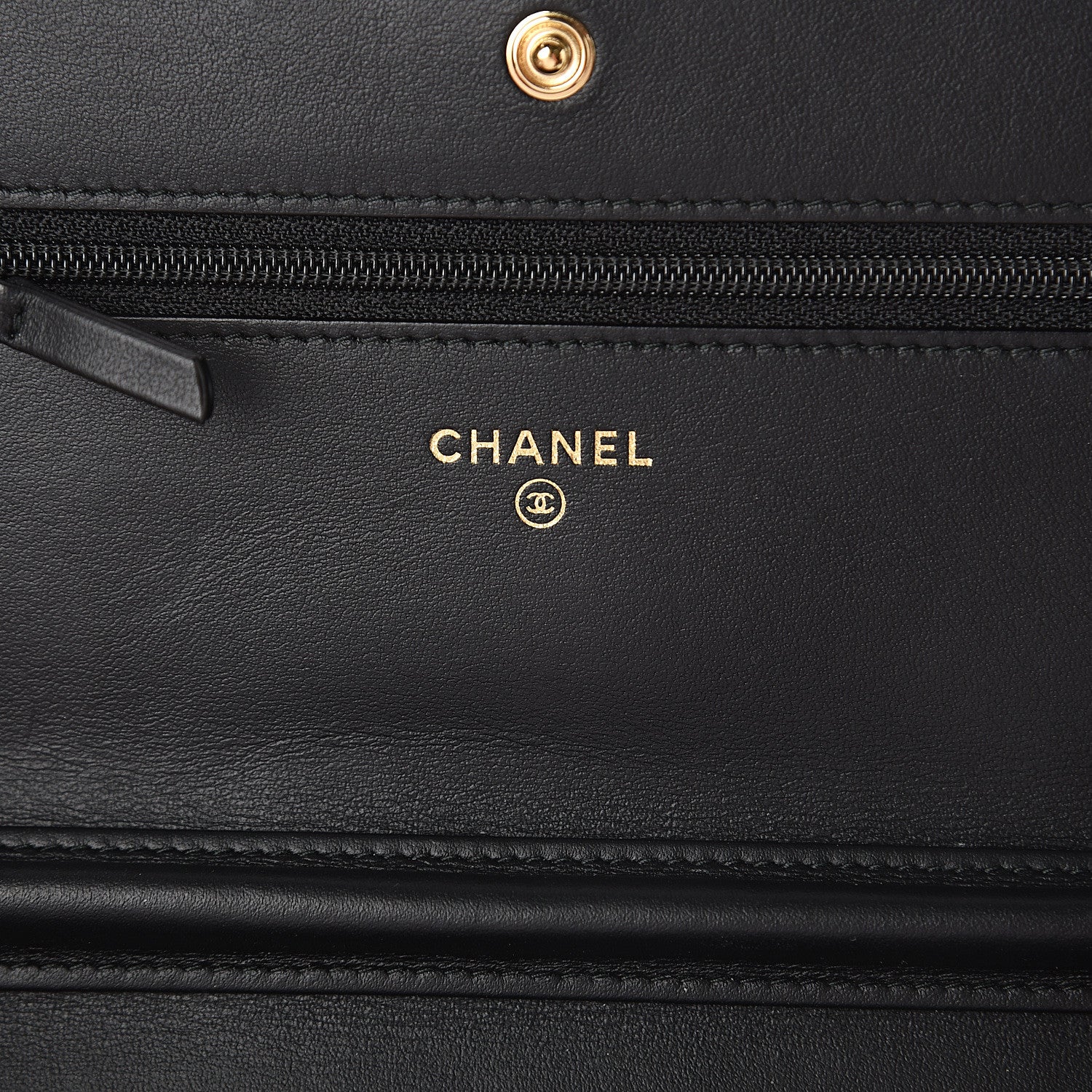 Chanel Aged Calfskin Quilted Lucky Charms 2.55 Reissue Wallet On Chain WOC Black 5 of 10