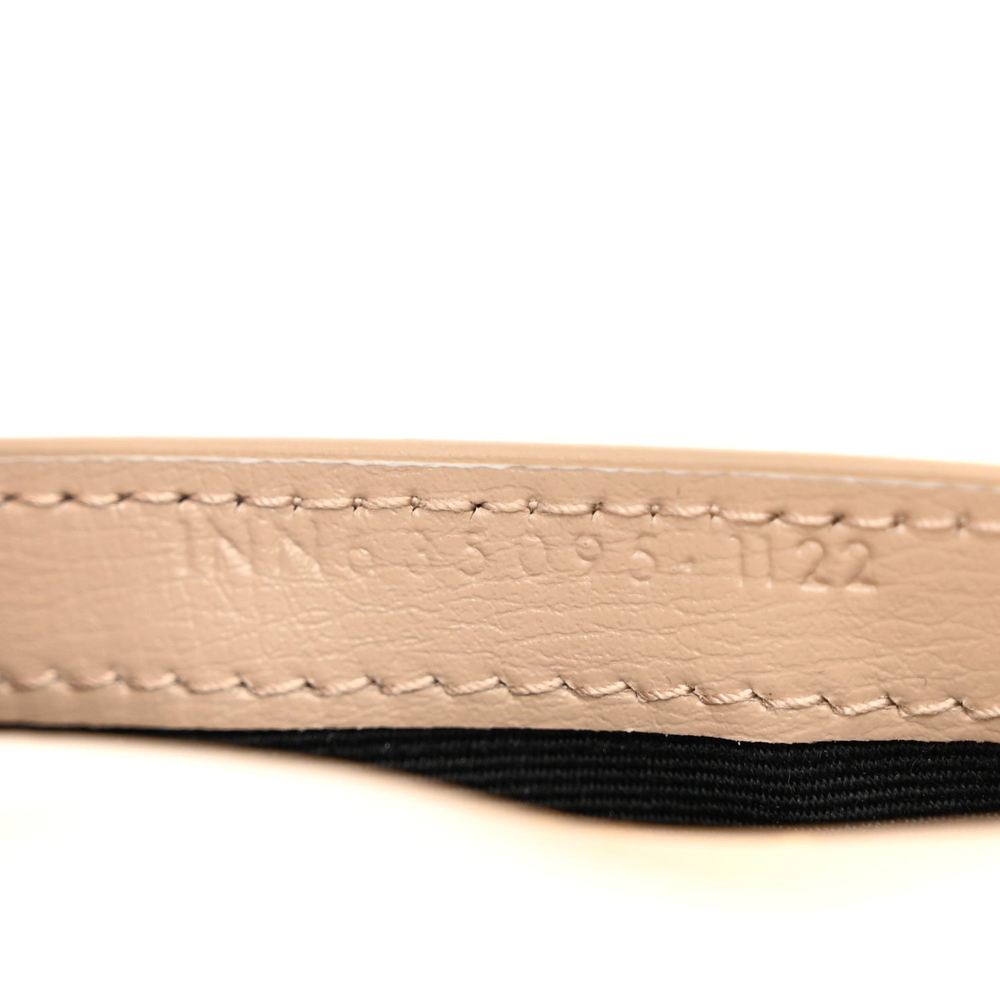Grained Calfskin Monogram Phone Holder Crossbody Beige