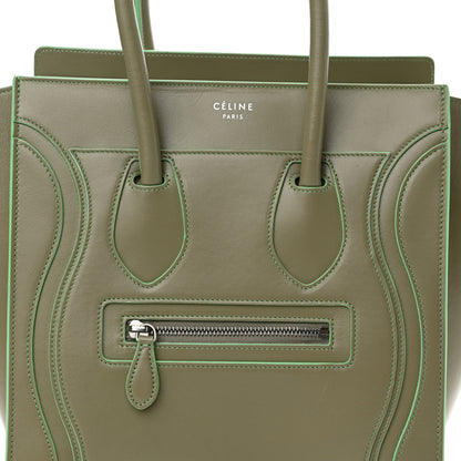 Celine Satin Calfskin Micro Debossed Luggage Light Khaki 7 of 9