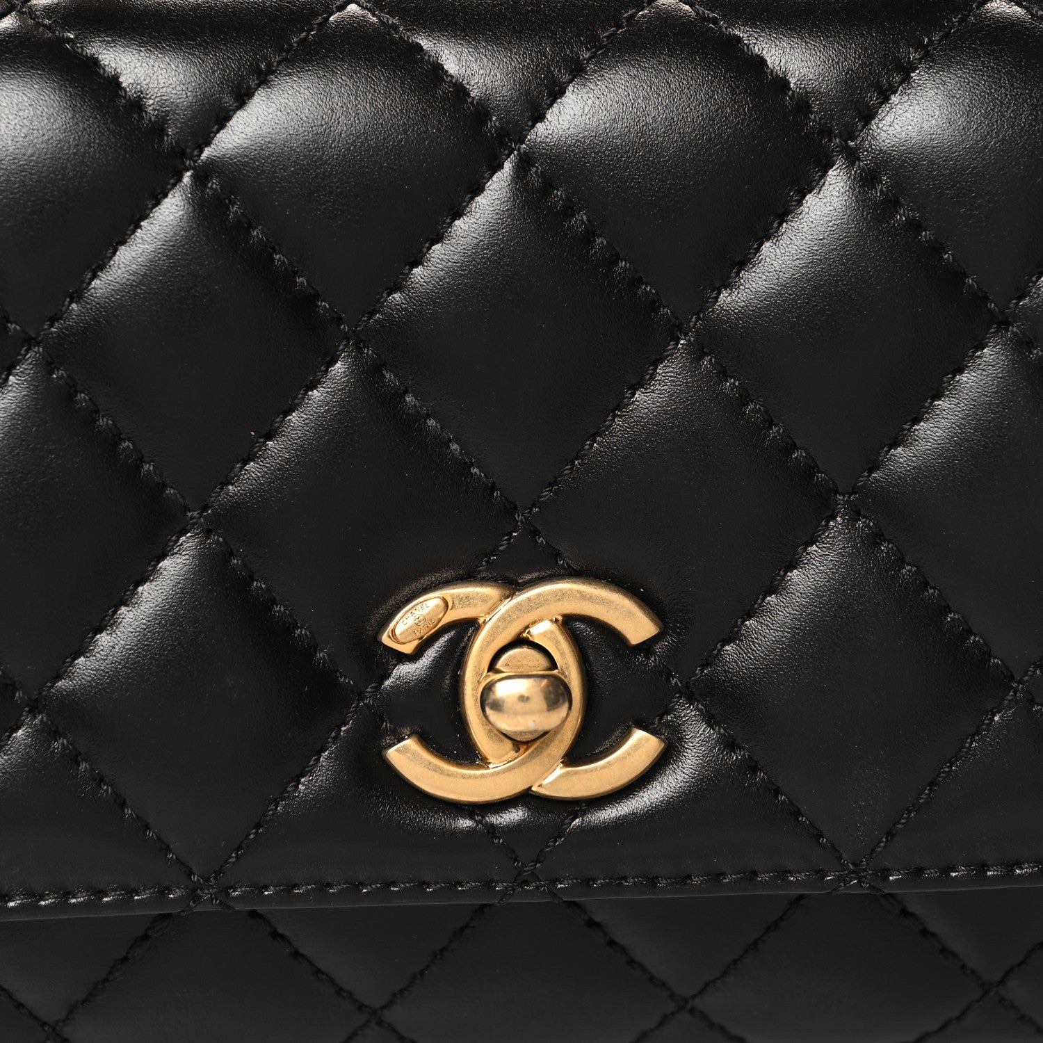 Chanel Calfskin Quilted Extra Mini Coco Handle Flap Black 8 of 11