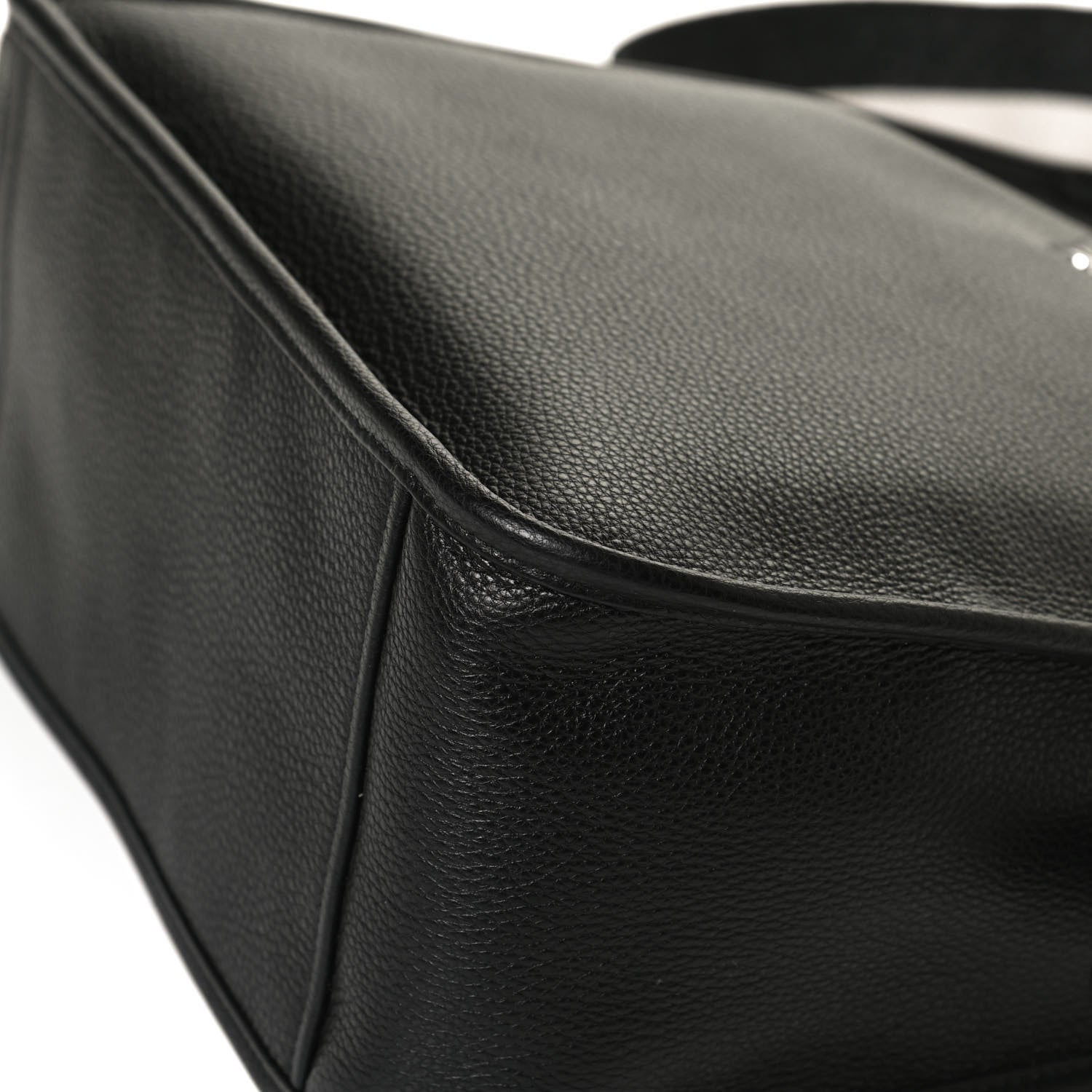 Prada Vitello Daino Soft Hobo Messenger Bag Black 9 of 10