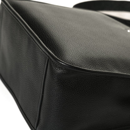 Prada Vitello Daino Soft Hobo Messenger Bag Black 9 of 10