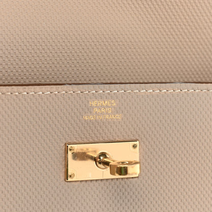 Hermes Grain d'H Kelly Longue Wallet Argile 8 of 23