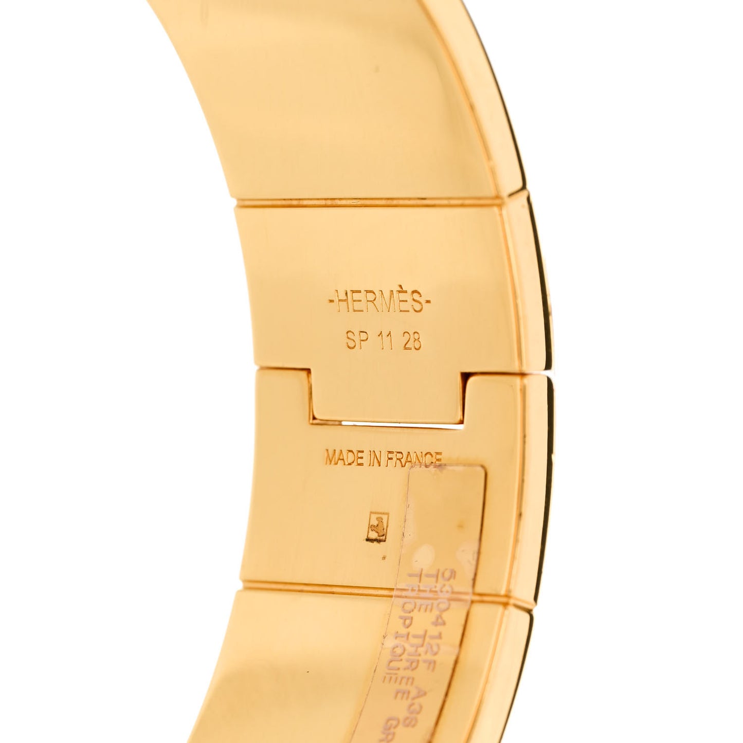 Enamel Printed The Three Graces Print Wide Hinged Bracelet L Tropique