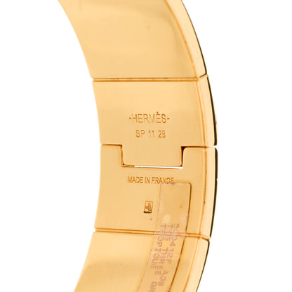 Hermes Enamel Printed The Three Graces Print Wide Hinged Bracelet L Tropique 4 of 4