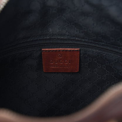 Gucci Calfskin Vintage Web Boston Brown 5 of 12