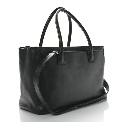Chanel Calfskin Cerf Executive Shopper Tote Black 4 of 11