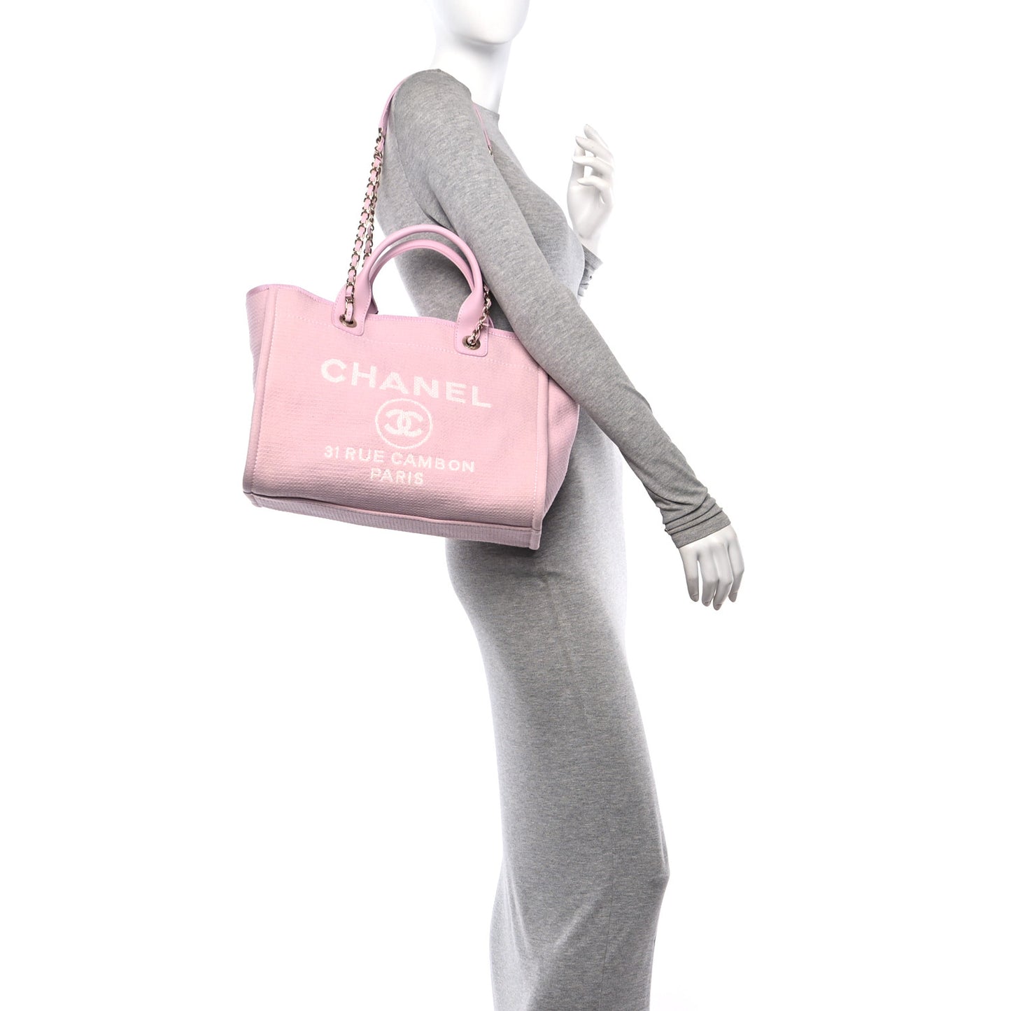 Mixed Fibers Small Deauville Tote Pink