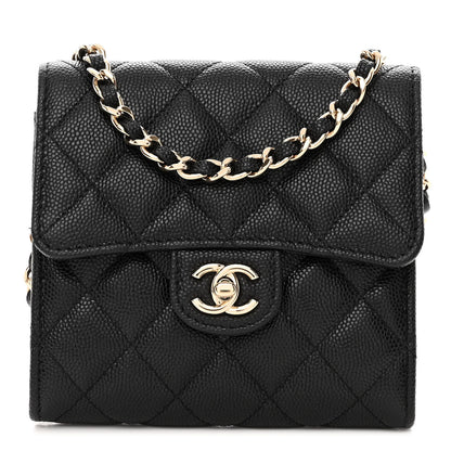Chanel Caviar Quilted Clutch With Chain Bag Black 1 of 13
