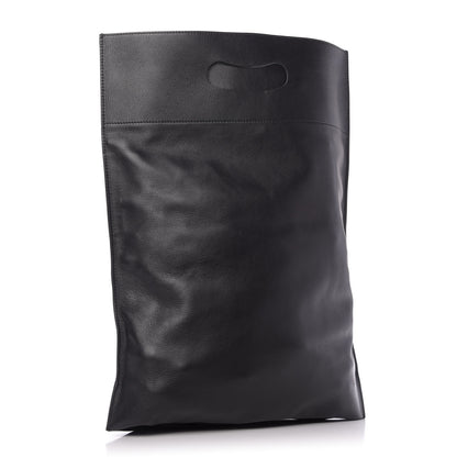 Balenciaga Calfskin Printed You Are The World Plastic Bag Shopper S Black 3 of 8