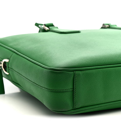 Prada Saffiano Travel Briefcase Mango 9 of 16
