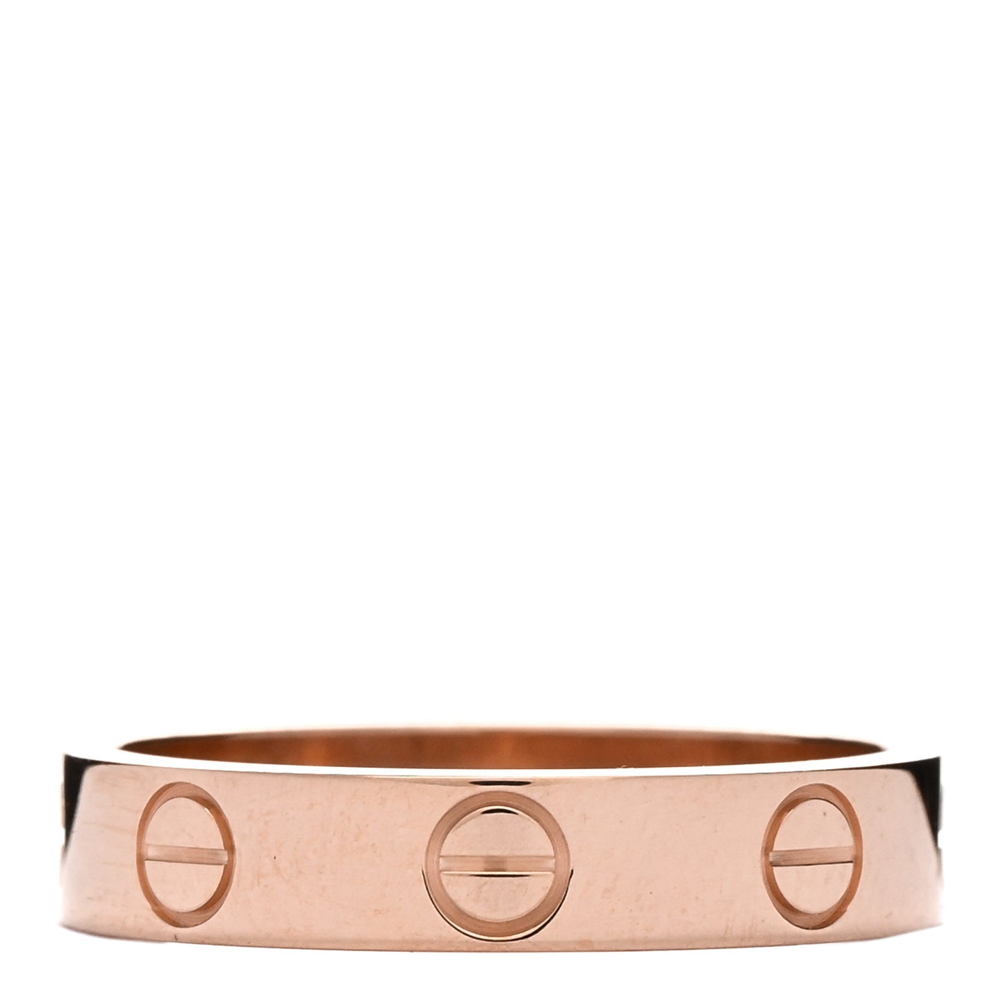 18K Pink Gold 3.5mm LOVE Wedding Band Ring 49 5